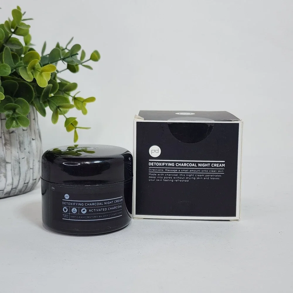 Polish'd Detoxifying Charcoal Night Cream 1.65 oz Activated Charcoal